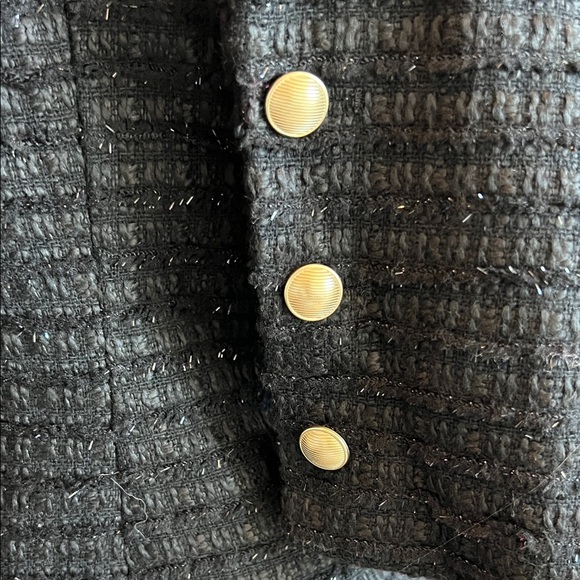 L'AGENCE Black Textured Women's Blazer - Picture 6 of 9